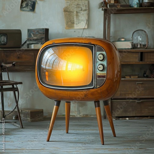 a tv from the 50 s Glass Minimal design Product design photo