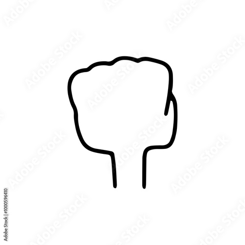 握り拳の左手のアイコン