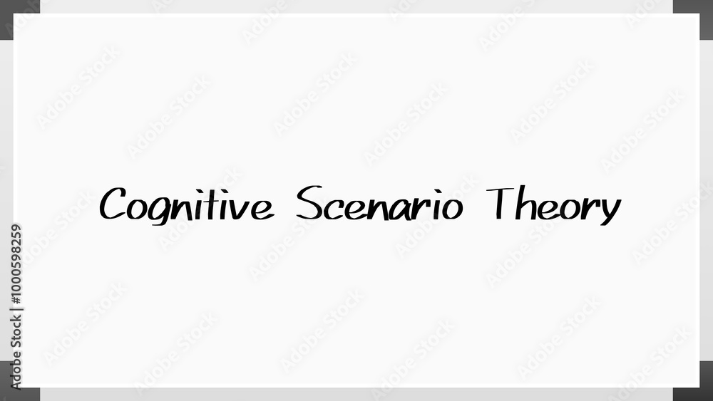 Cognitive Scenario Theory のホワイトボード風イラスト Cognitive Scenario Theory のホワイトボード風イラスト