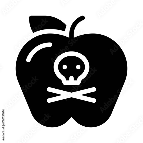 Poisoned Food glyph icon