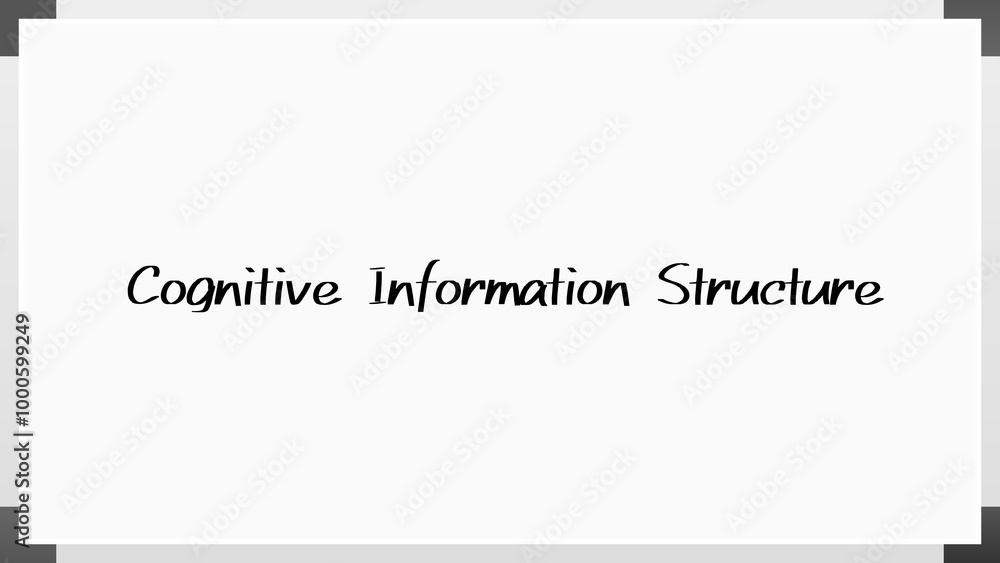 Cognitive Information Structure のホワイトボード風イラスト Cognitive Information Structure のホワイトボード風イラスト