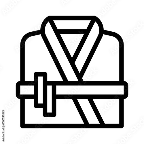 Bathrobe line icon
