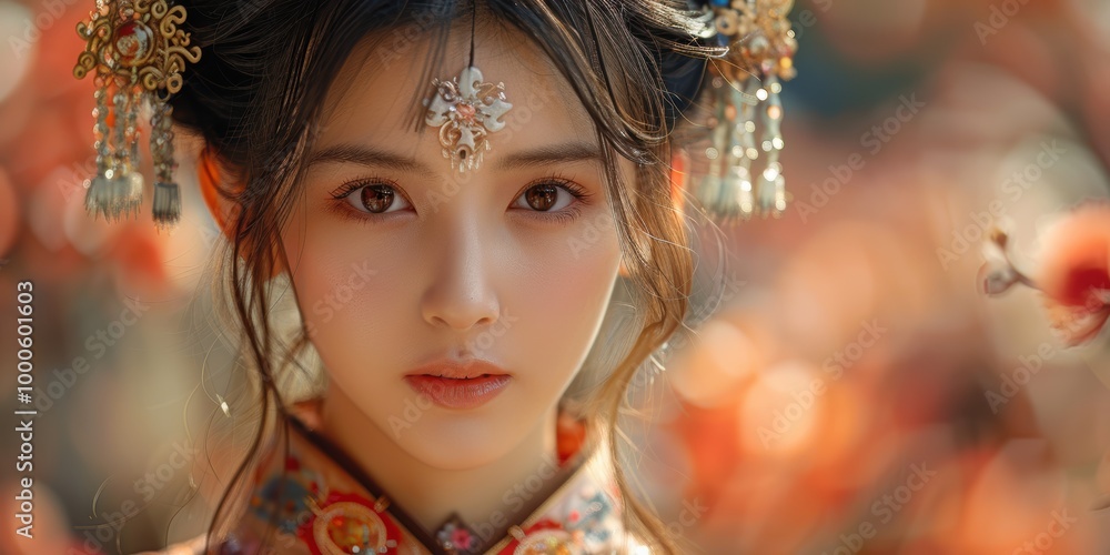 Elegant Chinese Woman Portrait Elegant Chinese Woman Portrait