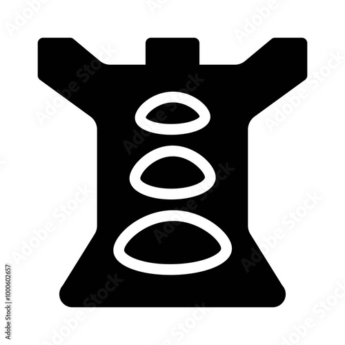 Hot Stone Massage glyph icon