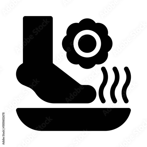 Foot Spa glyph icon