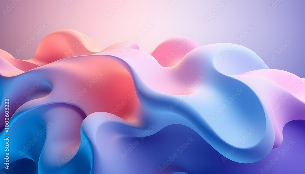 Abstract 3D liquid background with pink, blue and purple colors. Abstract 3D liquid background with pink, blue and purple colors.