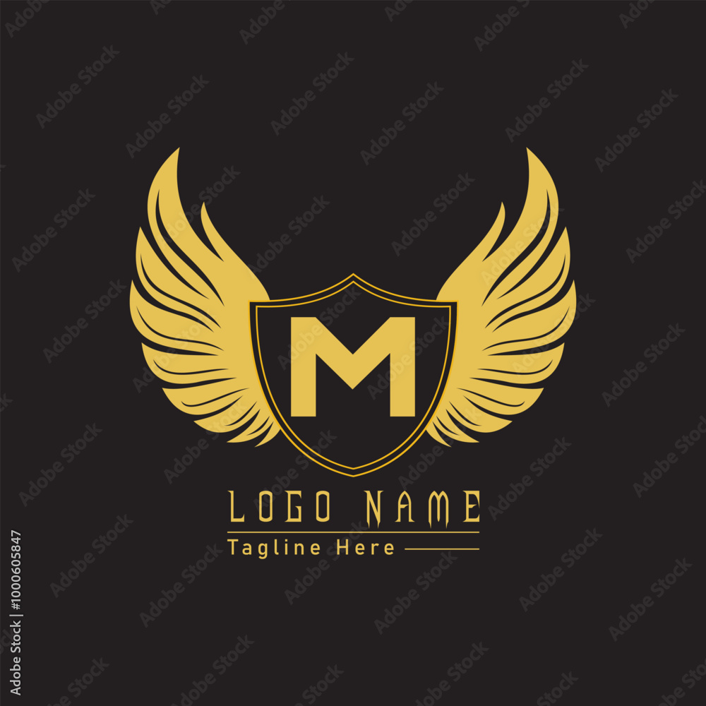 Phoenix letter logo design.