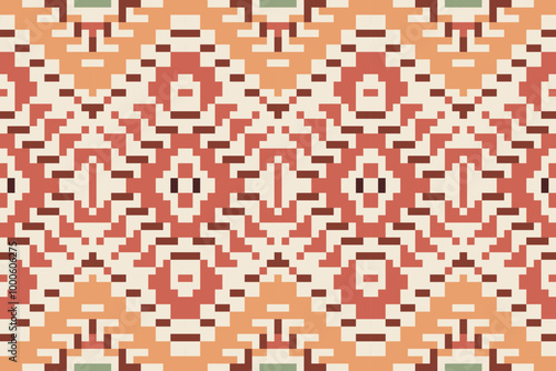 Sari Border Traditional Indian Melodic Patternfolk Embroidery, Aztec Geometric Ornament Print. Design for Carpet, Wallpaper, Clothing, Wrapping, Fabric