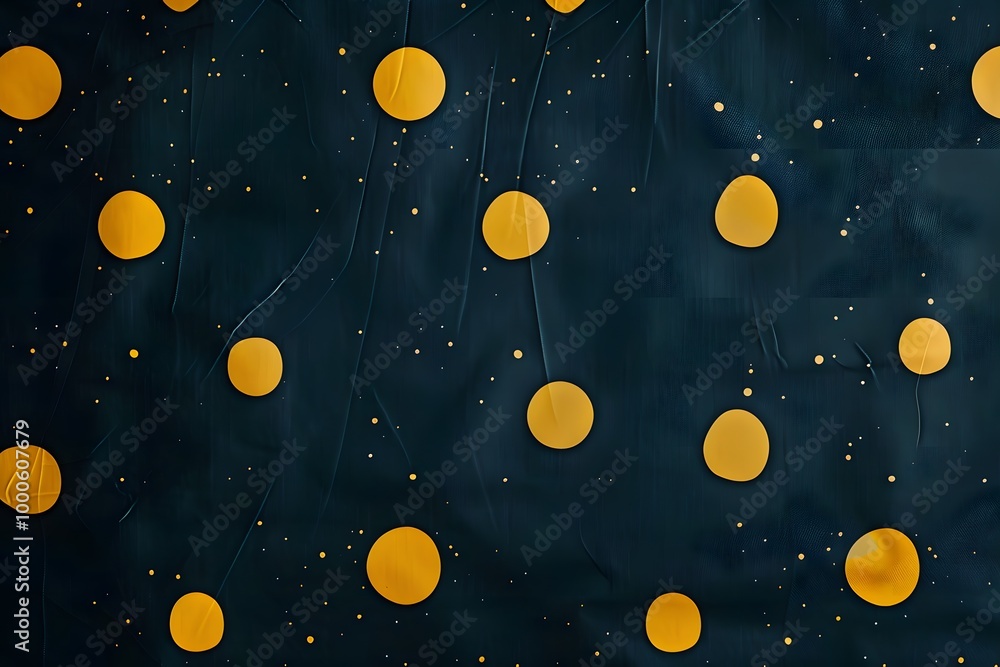 Abstract Polka Dot Pattern on Dark Background Abstract Polka Dot Pattern on Dark Background
