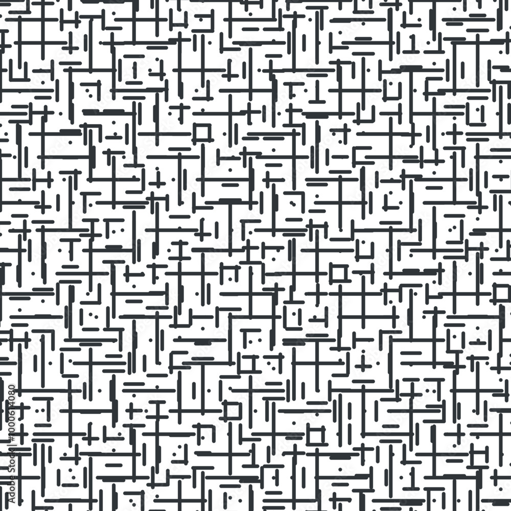 The small maze consists of stripes and dots. The small maze consists of stripes and dots.