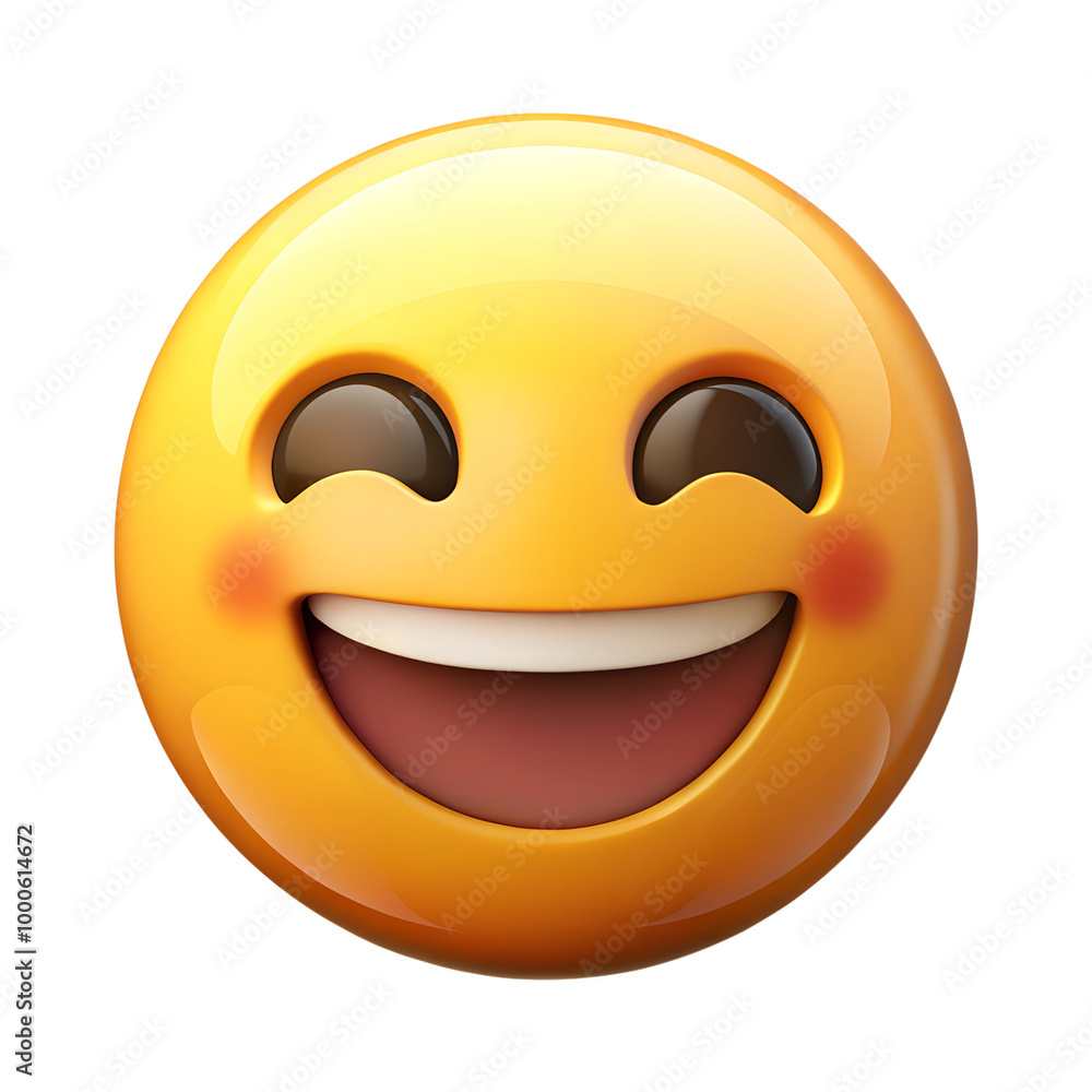 Fototapeta premium Emoji element isolated on a white background