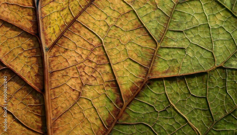 Obraz premium Close-up of a leaf's veins