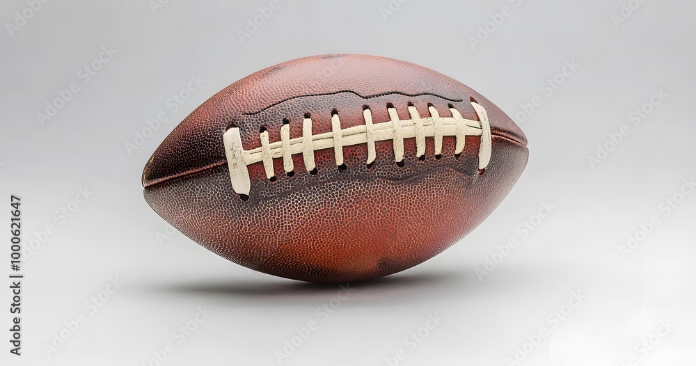 A realistic photograph of an American football white background A realistic photograph of an American football white background