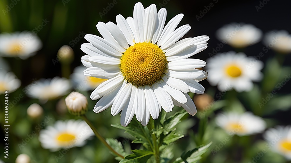 Fototapeta premium Marguerite flower in bloom HD 8K wallpaper Stock Photographic Image