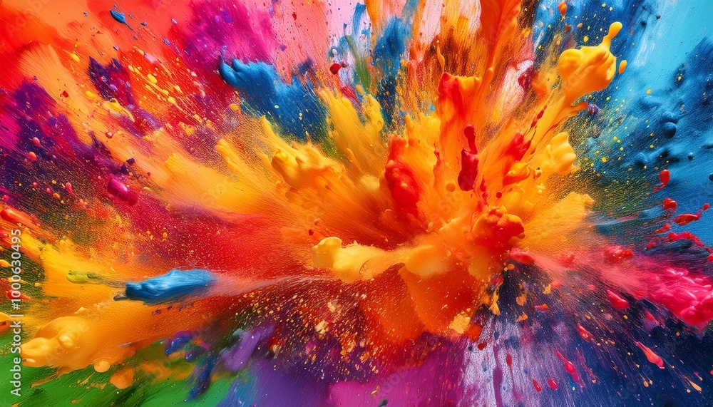 A vibrant abstract explosion of colors. A vibrant abstract explosion of colors.