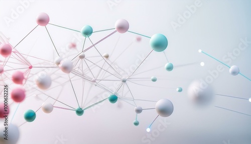 Abstract 3D network with spheres