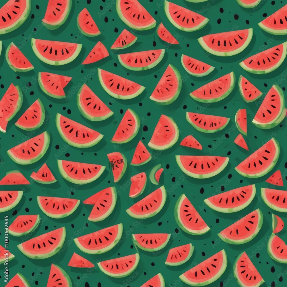 seamless pattern with watermelon seamless pattern with watermelon