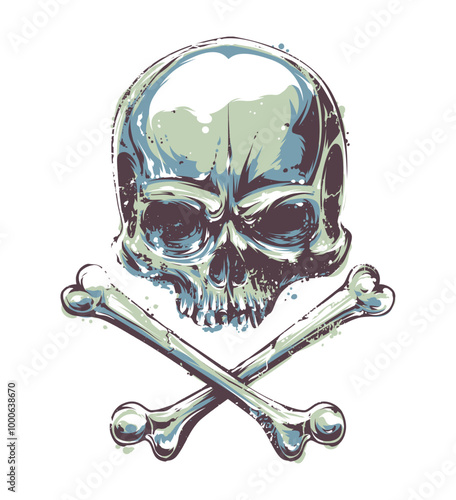 Hand-Drawn Vector Skull Illustration

