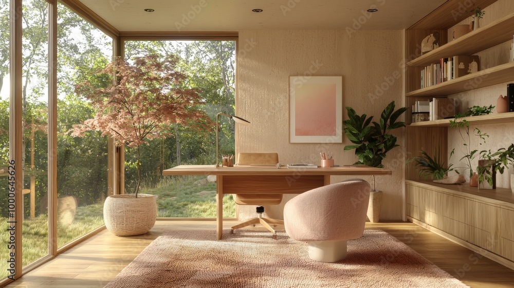 cozy and creative organic modern home office space cozy and creative organic modern home office space