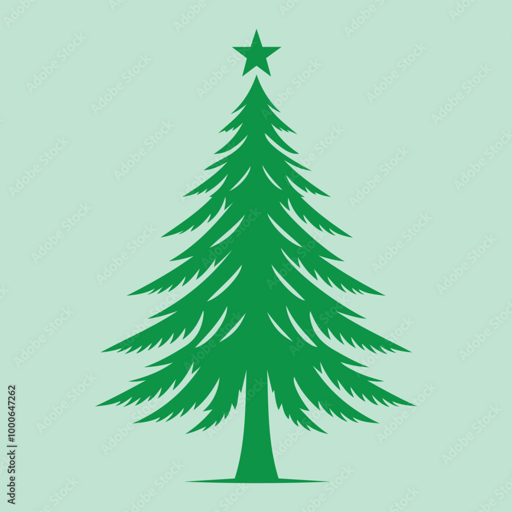 Christmas tree silhouette vector illustration Christmas tree silhouette vector illustration