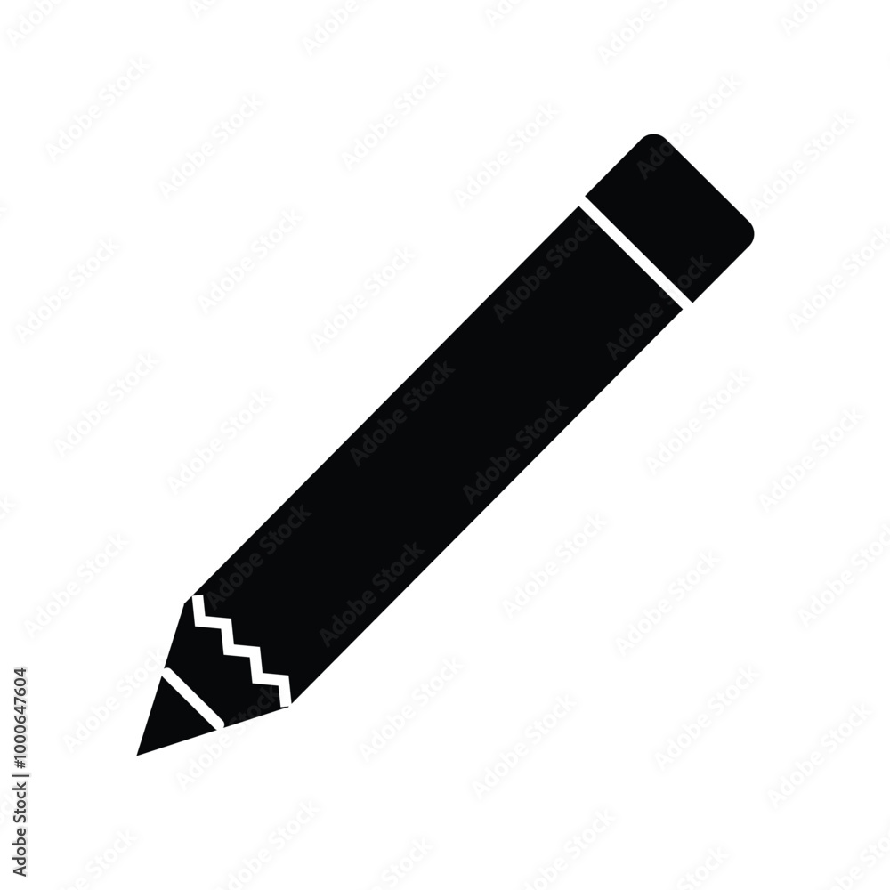Pencil simple icont. edit sign Vector illustration. Pencil simple icont. edit sign Vector illustration.
