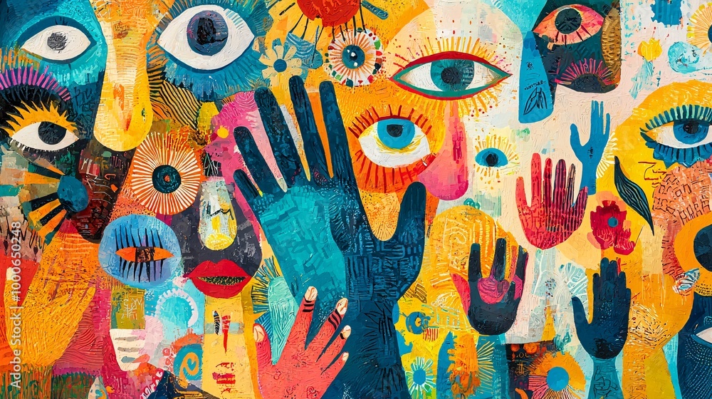 A dynamic portrayal of a tremor, illustrated through sharp lines and vivid hues that convey a sense of urgency and unrest. A dynamic portrayal of a tremor, illustrated through sharp lines and vivid hues that convey a sense of urgency and unrest.