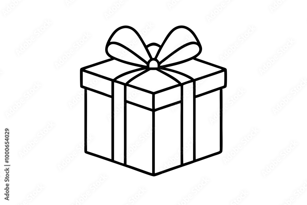 Obraz premium gift box isolated on white