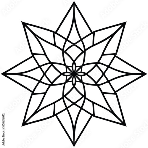 black and white flower vector