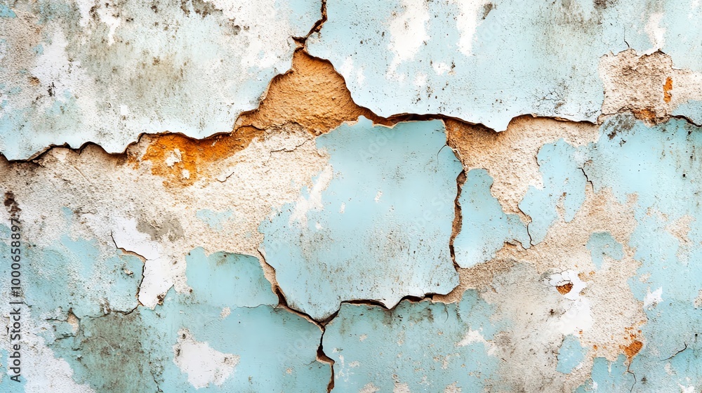 Close-up of a weathered blue wall with peeling paint and cracks, showcasing texture and aged beauty, ideal for vintage themes. Close-up of a weathered blue wall with peeling paint and cracks, showcasing texture and aged beauty, ideal for vintage themes.