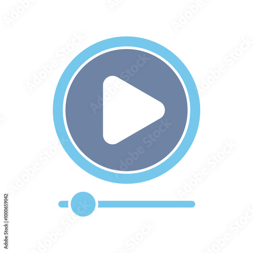 play concept line icon. Simple element illustration. play concept outline symbol design.