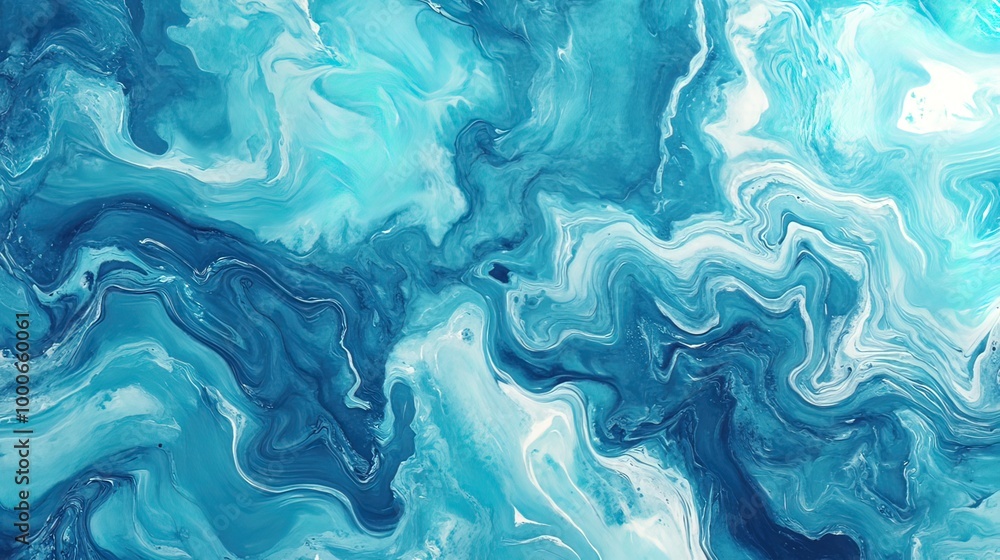 Naklejka premium Abstract Blue and White Swirling Pattern