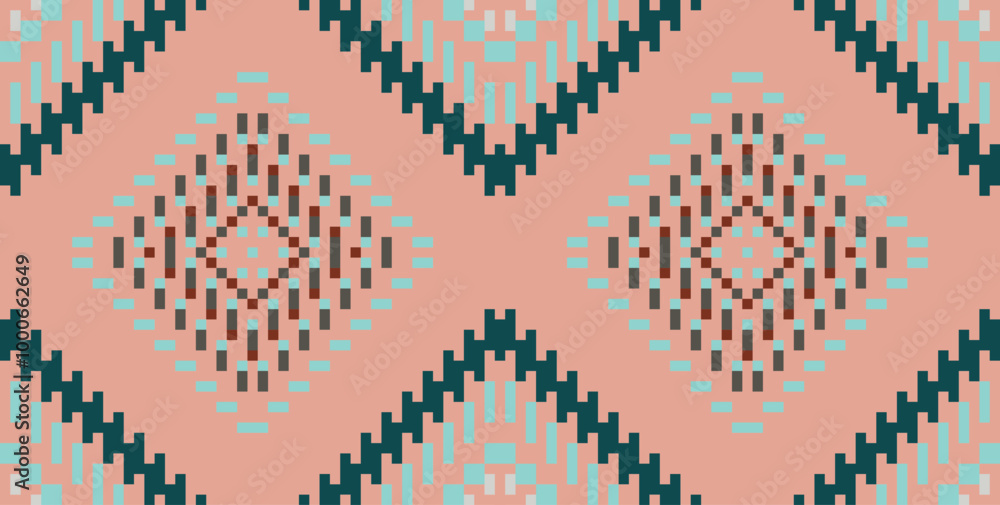 Ethnic Decoration Geometric Patternsfolk Embroidery, Aztec Geometric Ornament Print. Design for Carpet, Wallpaper, Clothing, Wrapping, Fabric Ethnic Decoration Geometric Patternsfolk Embroidery, Aztec Geometric Ornament Print. Design for Carpet, Wallpaper, Clothing, Wrapping, Fabric