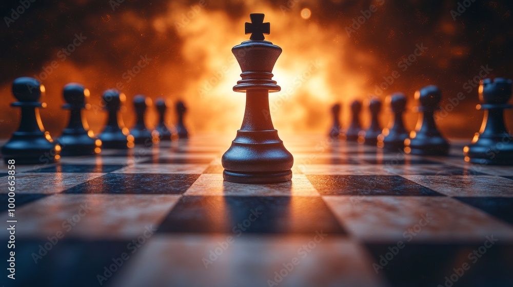 Chess board for business strategy and leadership assignment concept of team player or business team and leadership Chess board for business strategy and leadership assignment concept of team player or business team and leadership