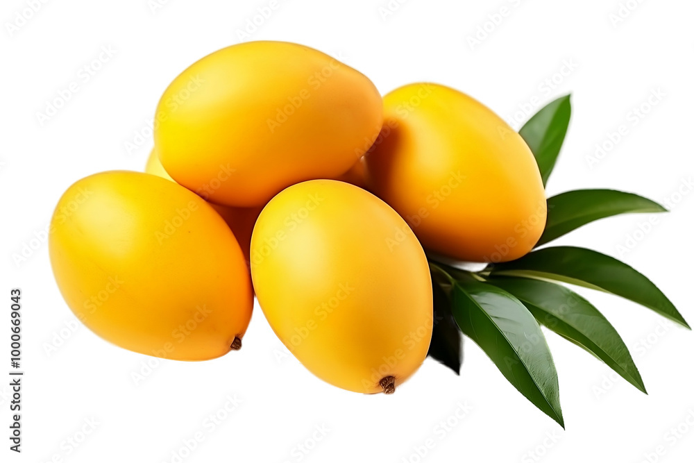 Juicy ripe mangoes with vibrant color Juicy ripe mangoes with vibrant color