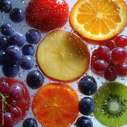 Fruit cut in half