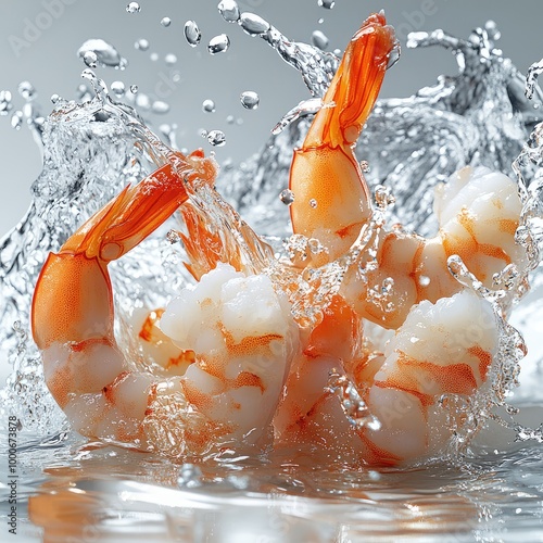 Chopped cooked shrimp