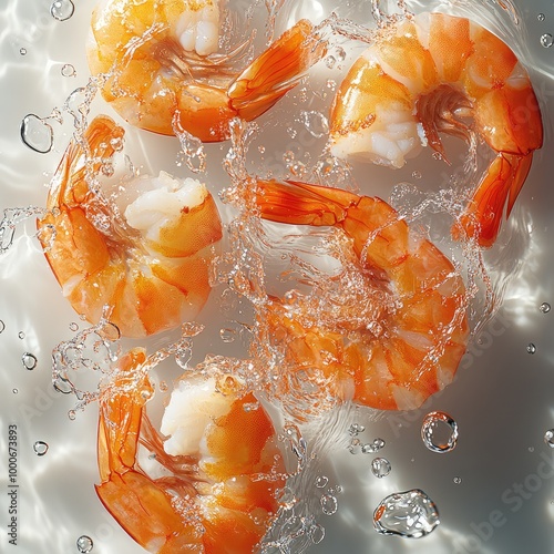 Chopped cooked shrimp