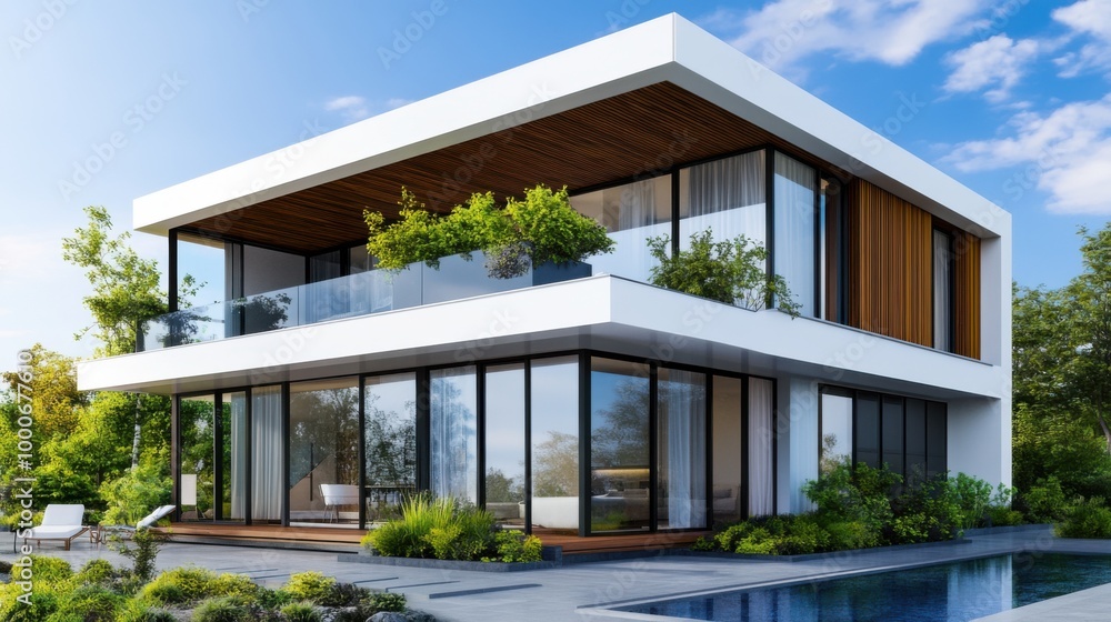 Modern Villa Design with Nature and Greenery