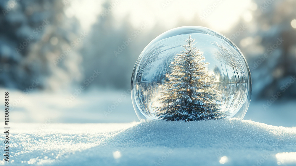 glass ornament containing a vibrant Christmas tree, nestled in a bed of soft snow, captures the essence of holiday spirit, joy, and the warmth of togetherness in a serene winter landscape glass ornament containing a vibrant Christmas tree, nestled in a bed of soft snow, captures the essence of holiday spirit, joy, and the warmth of togetherness in a serene winter landscape