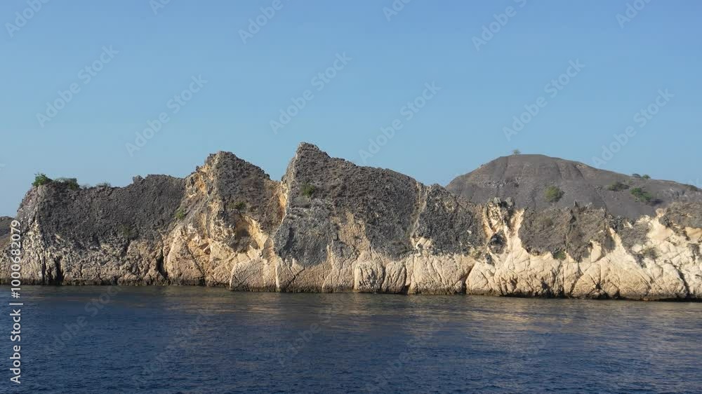 Cliffs of Padar Island, Komodo National Park, Indonesia Cliffs of Padar Island, Komodo National Park, Indonesia