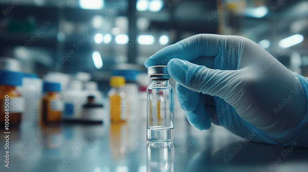 scientist's gloved hand holds a beaker with precision, symbolizing safety, accuracy, and innovation in pharmaceutical research, highlighting the critical role of sterile procedures in medicine scientist's gloved hand holds a beaker with precision, symbolizing safety, accuracy, and innovation in pharmaceutical research, highlighting the critical role of sterile procedures in medicine