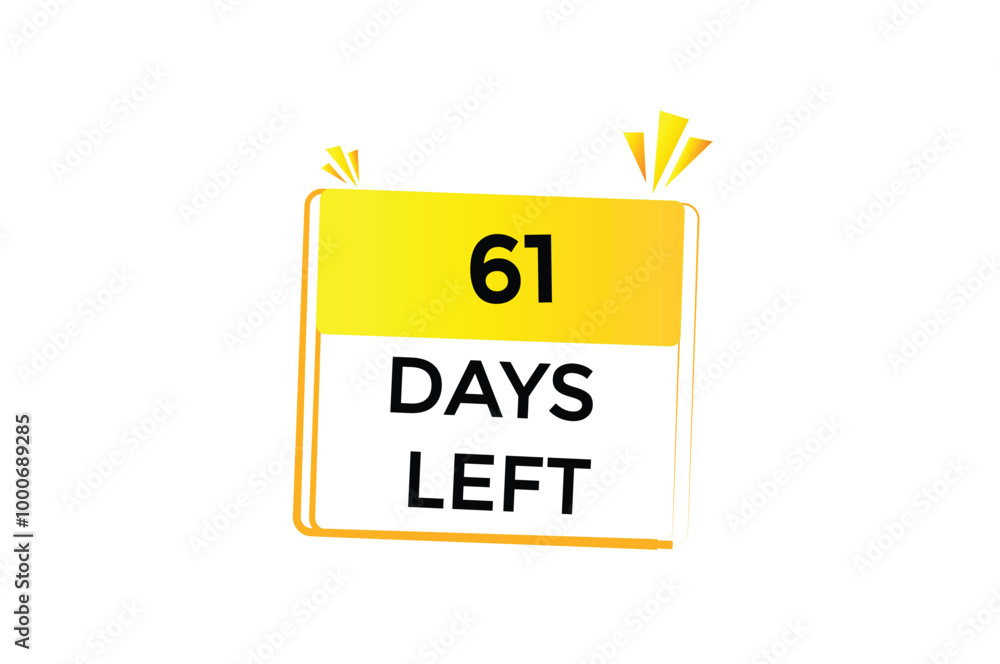 51 days left, icon, stile, timer, countdown, clock, time, background ...