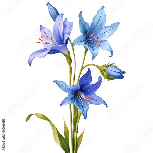 blue flower PNG