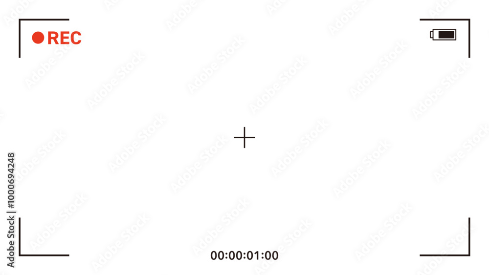Naklejka premium 動画撮影 録画画面 RECフレーム