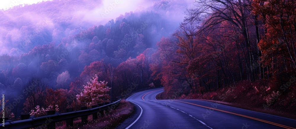 Fototapeta premium Highway Road In The Mountains