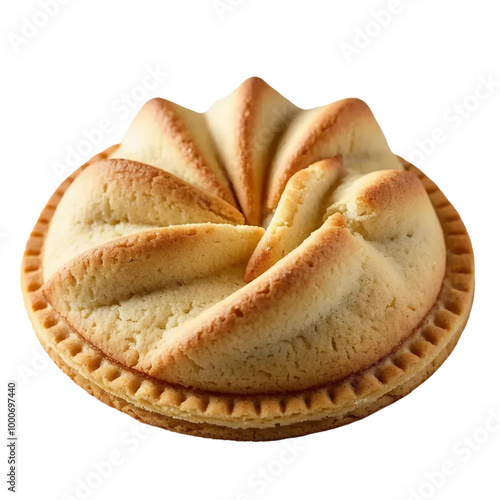 Sponge butter shell shape little cake pastry dessert isolated on white and transparent background