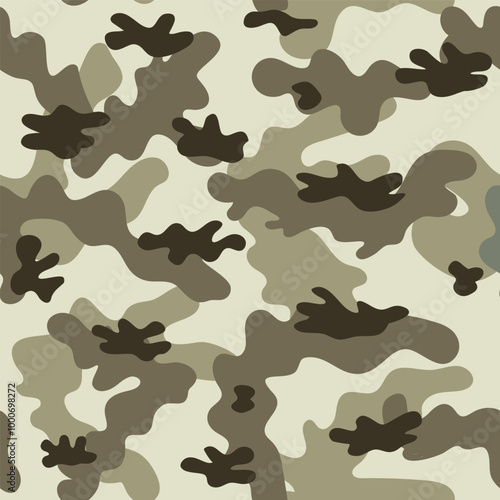 Camouflage military seamless pattern. Vector illustration