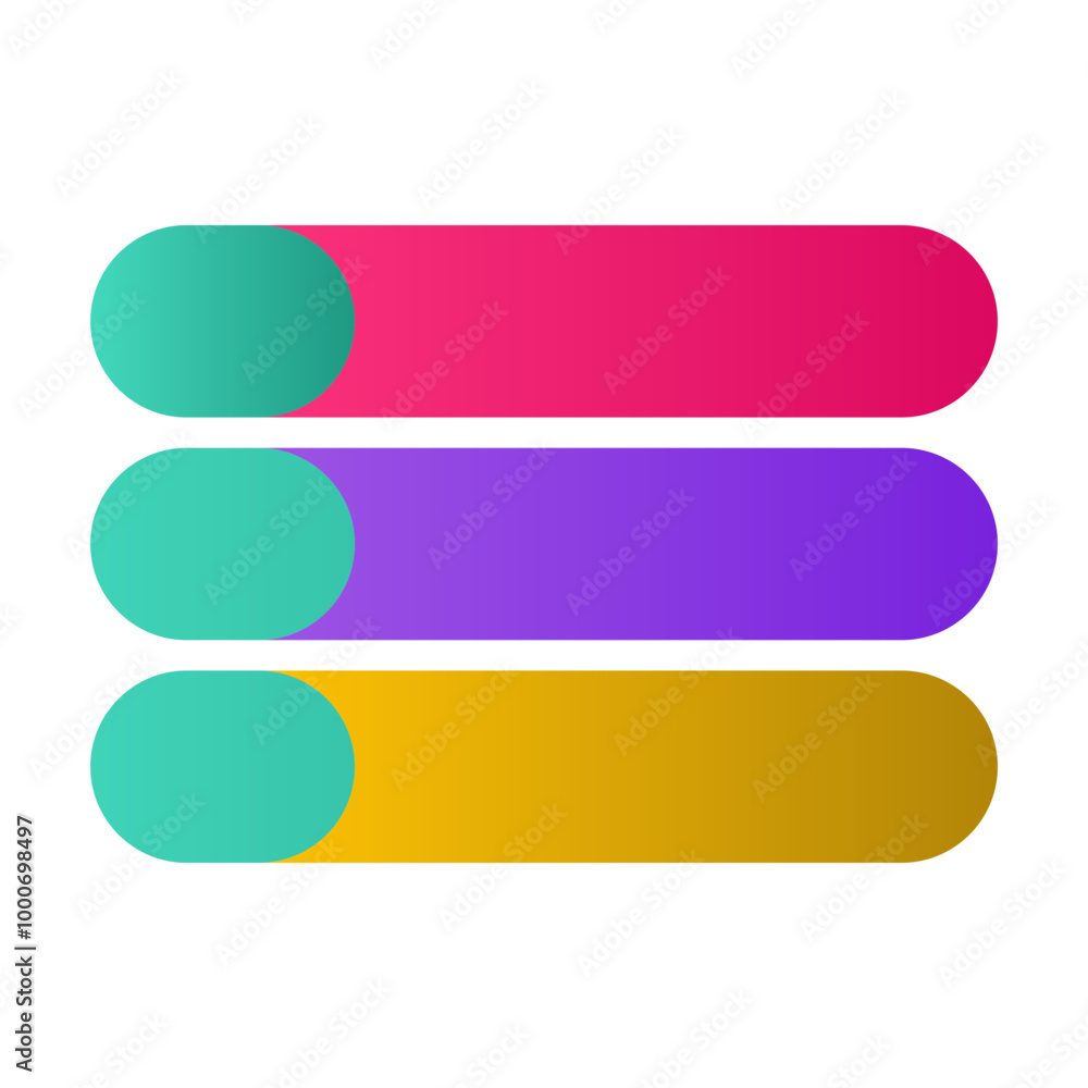 gradient infographic chart gradient infographic chart