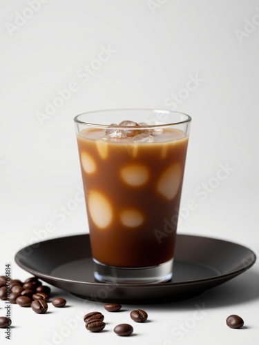 cup of coffee with rich foam, perfect for cafe promotions, menus, and morning routine concepts.