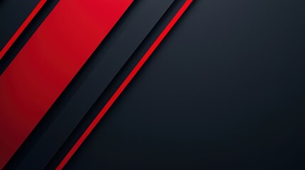 Abstract red and black geometric background design